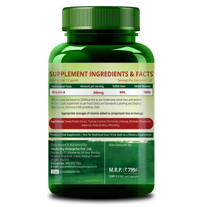 Himalayan Organics Plant Based Vitamin A Capsules - Grab2buy