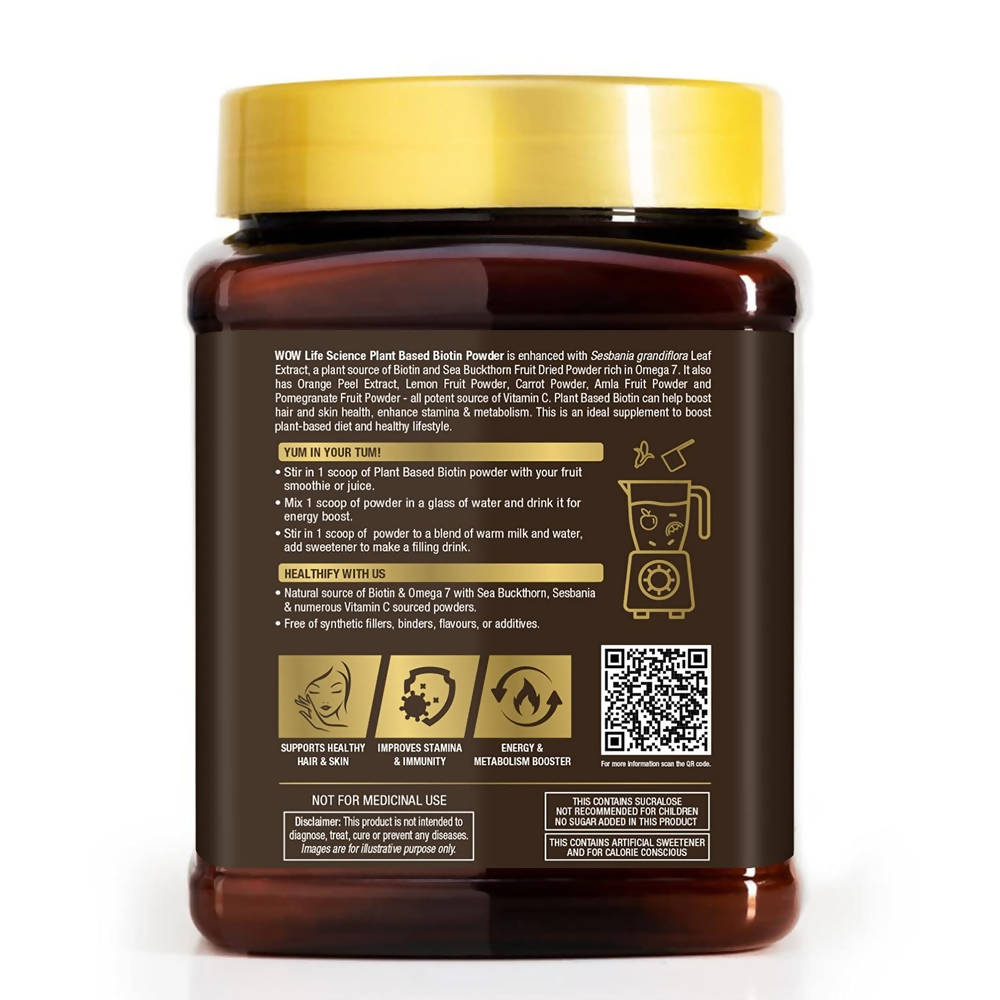 WOW Life Science Plant-Based Biotin Powder  Grab2Buy Wow Skin Science Grab2Buy