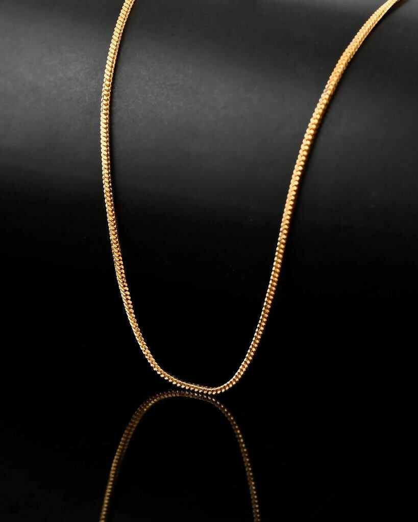 VOJ Gold-Polished Snake Chain For Women 