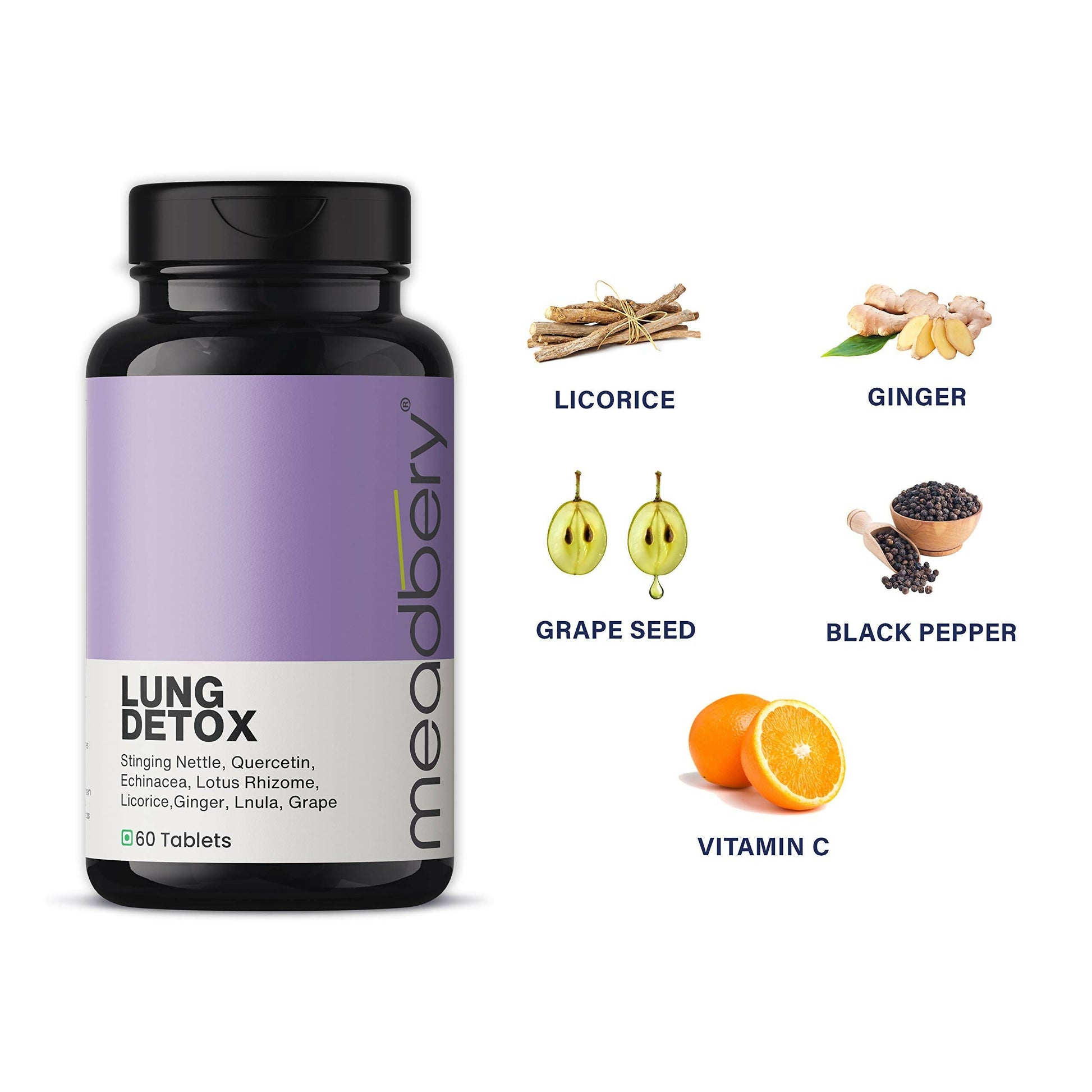 Meadbery Lung Detox Tablets 