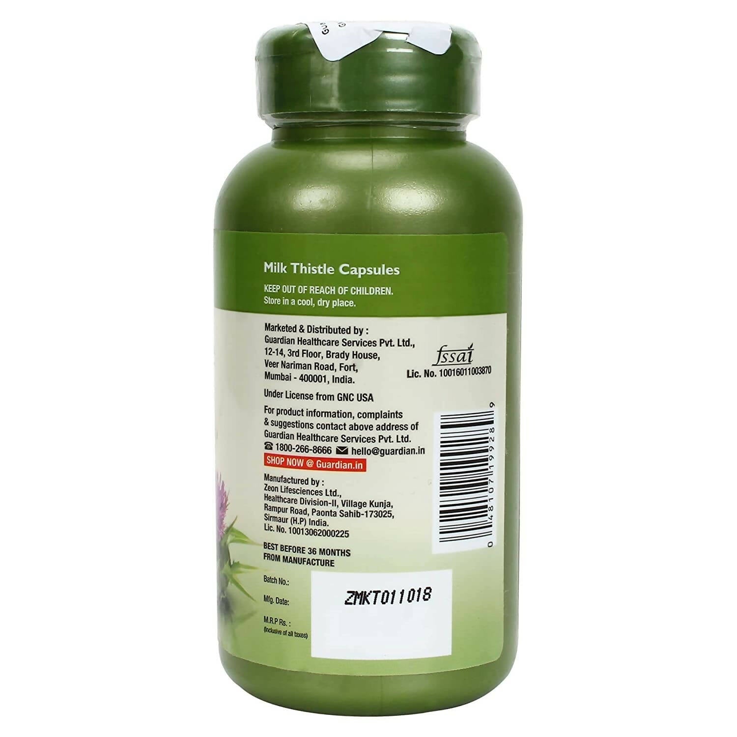 GNC Herbal Plus Milk Thistle Capsules - Grab2buy