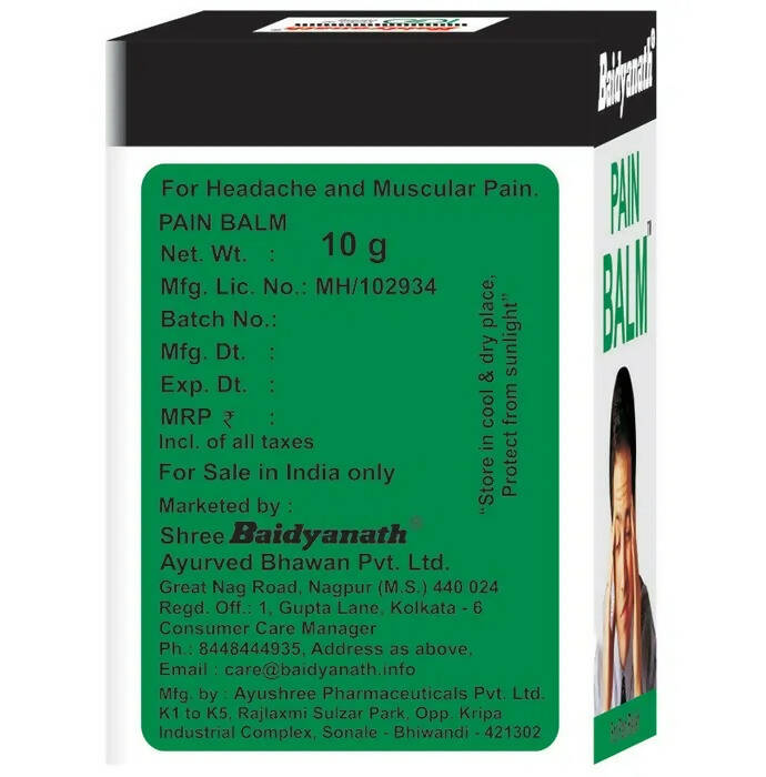 Baidyanath Nagpur Pain Relief Balm - Grab2buy