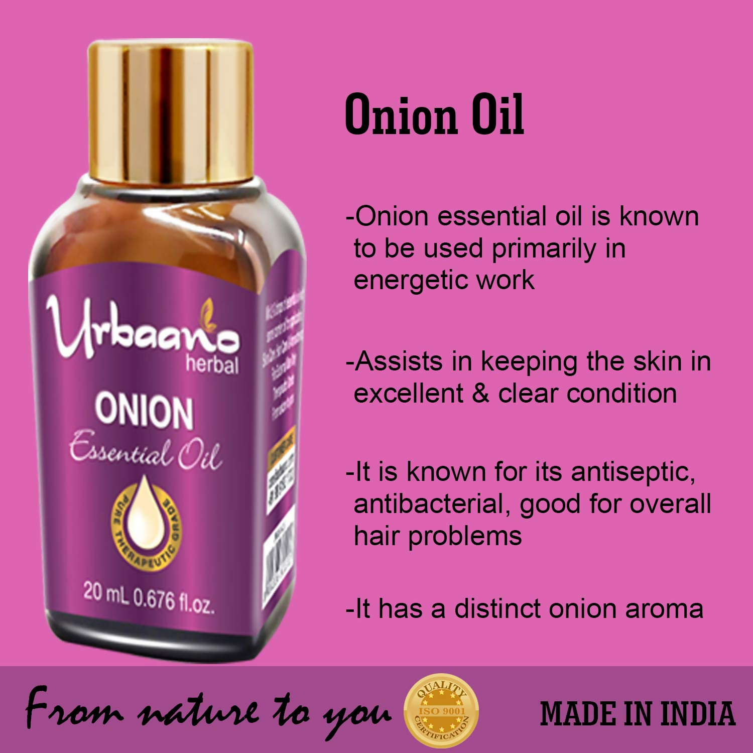 Urbaano Herbal Onion Essential Oil  Grab2Buy Urbaano Herbal Grab2Buy