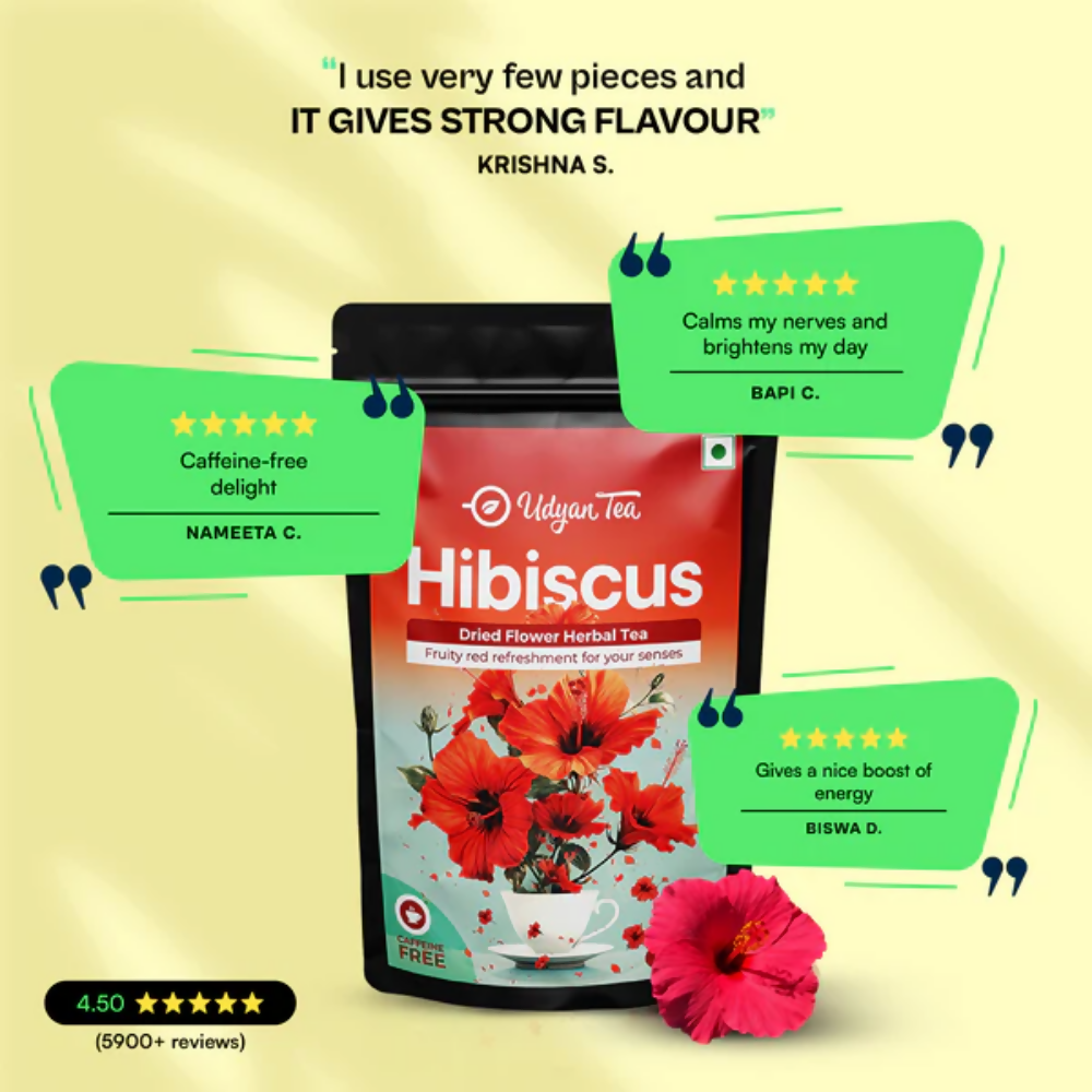 Udyan Tea Hibiscus Pure Herbal Tea  Grab2Buy Udyan Tea Grab2Buy