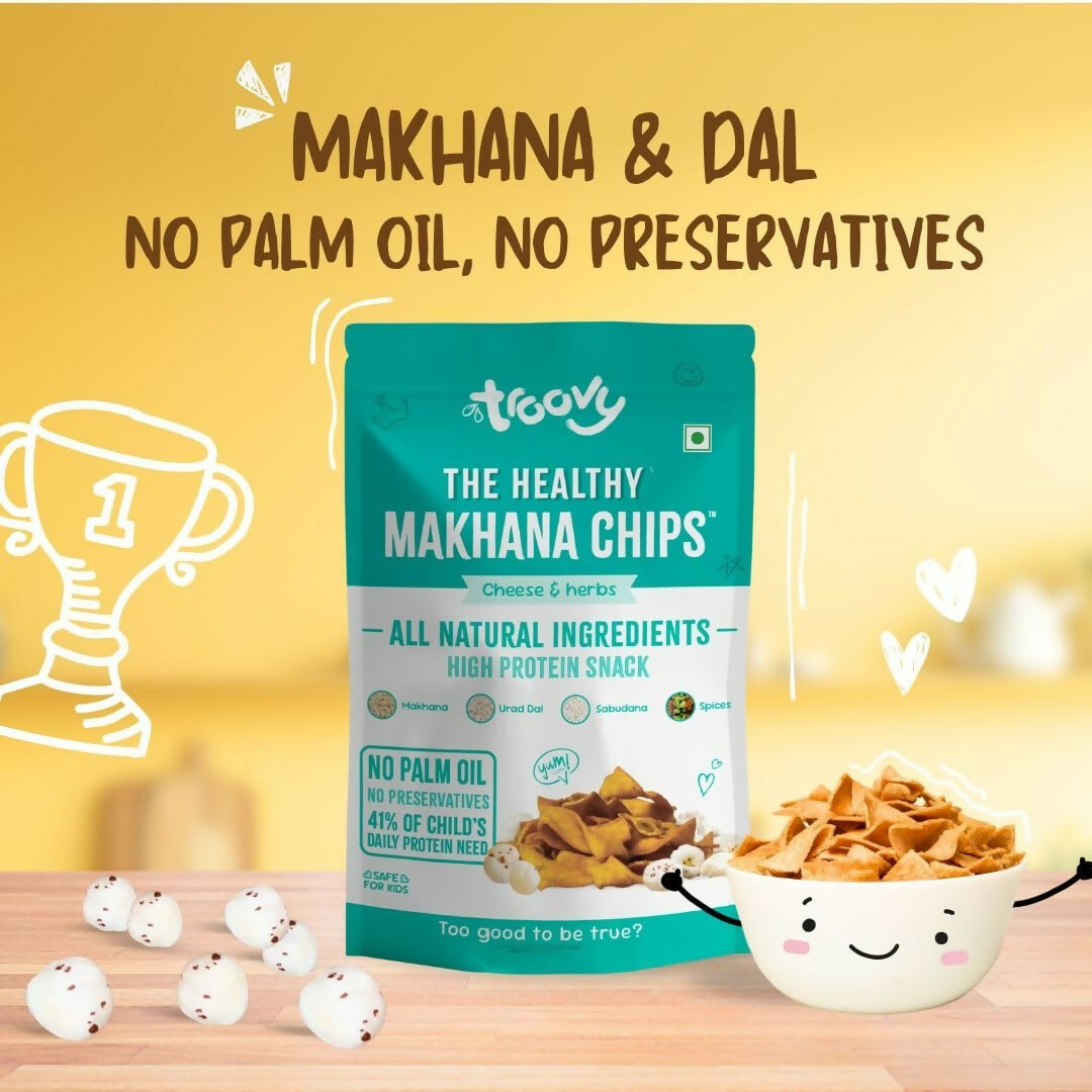 Troovy Makhana Chips Tasty & High Protein Snacks  Grab2Buy Troovy Grab2Buy