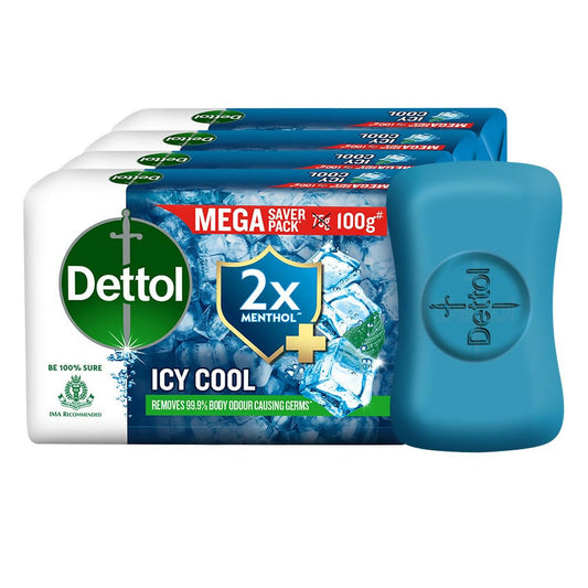 Dettol Icy Cool Bathing Soap Bar With 2x Menthol  Grab2Buy Dettol Grab2Buy