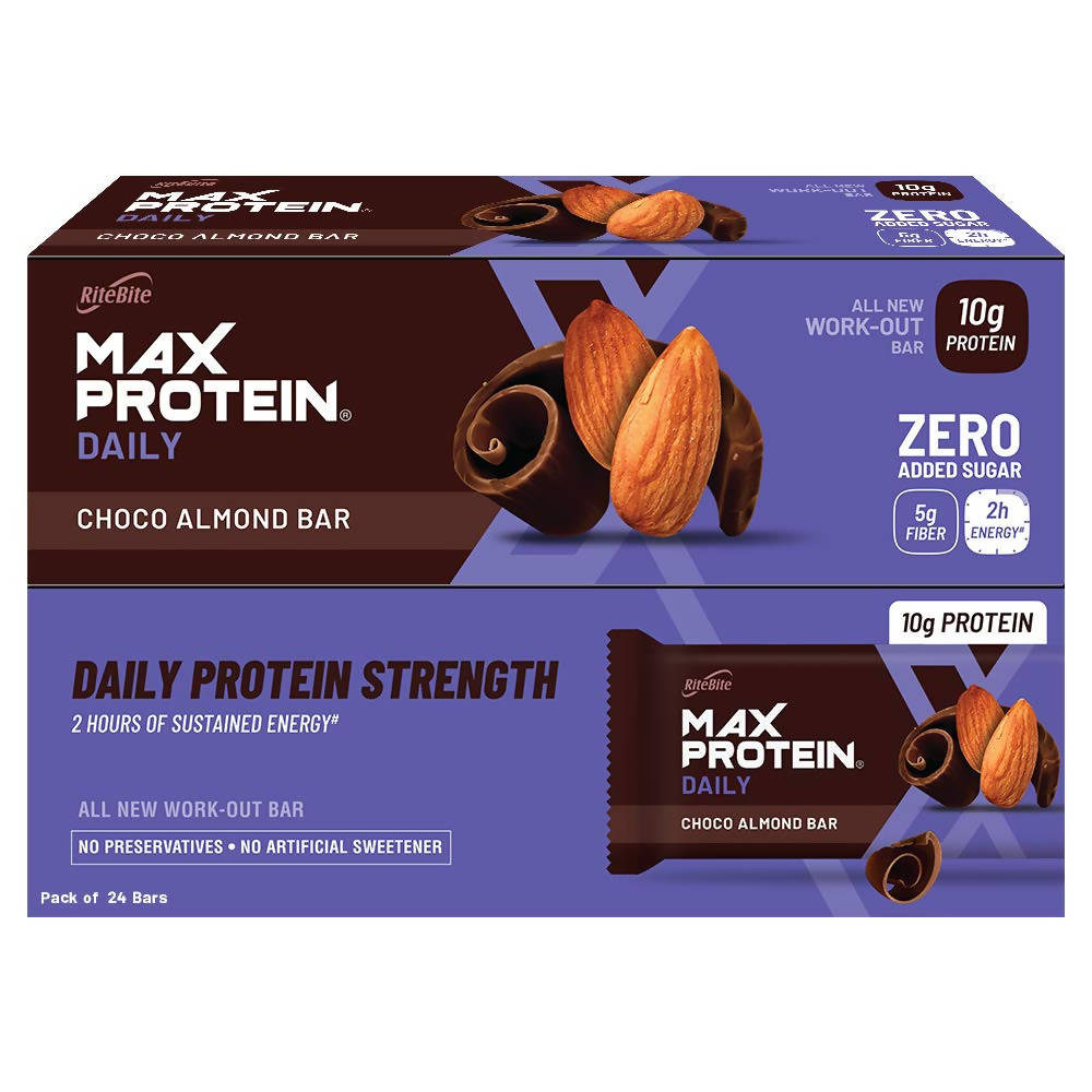 RiteBite Max Protein Daily Choco Almond Bar - Grab2buy