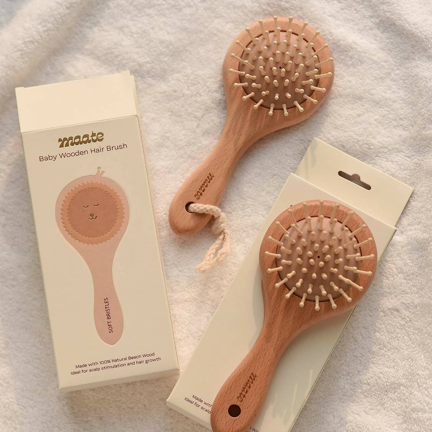 Maate Baby Wooden Comb Gift Box | Baby Wooden Hair Brush 