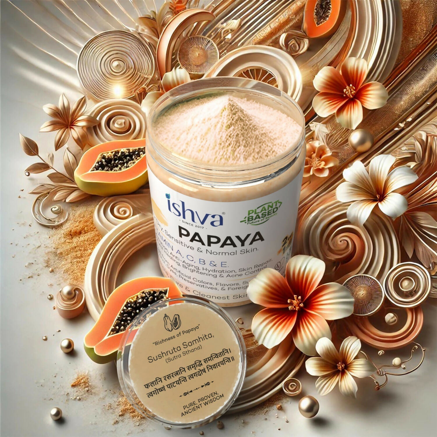 Ishva Papaya Powder For skin 