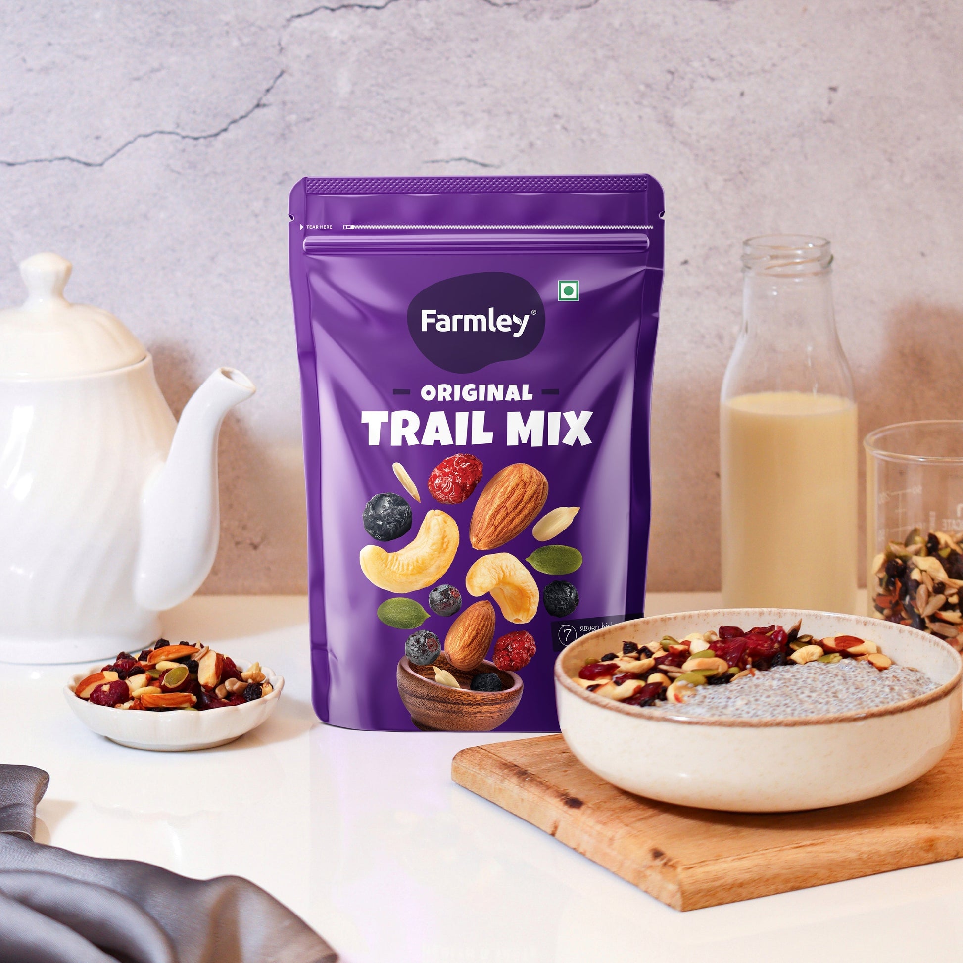 Grab2Buy Trail Mix (200g) + Berry Mix (200g)  Grab2Buy Farmley Grab2Buy