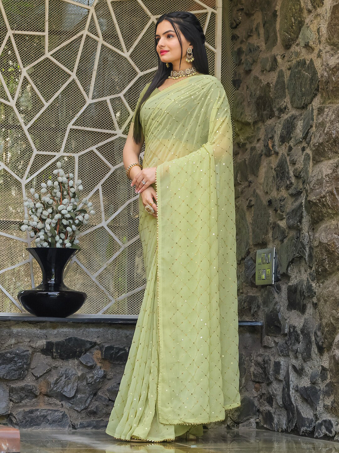 Tikhi Imli Embellished Sequinned Grab2Buy 