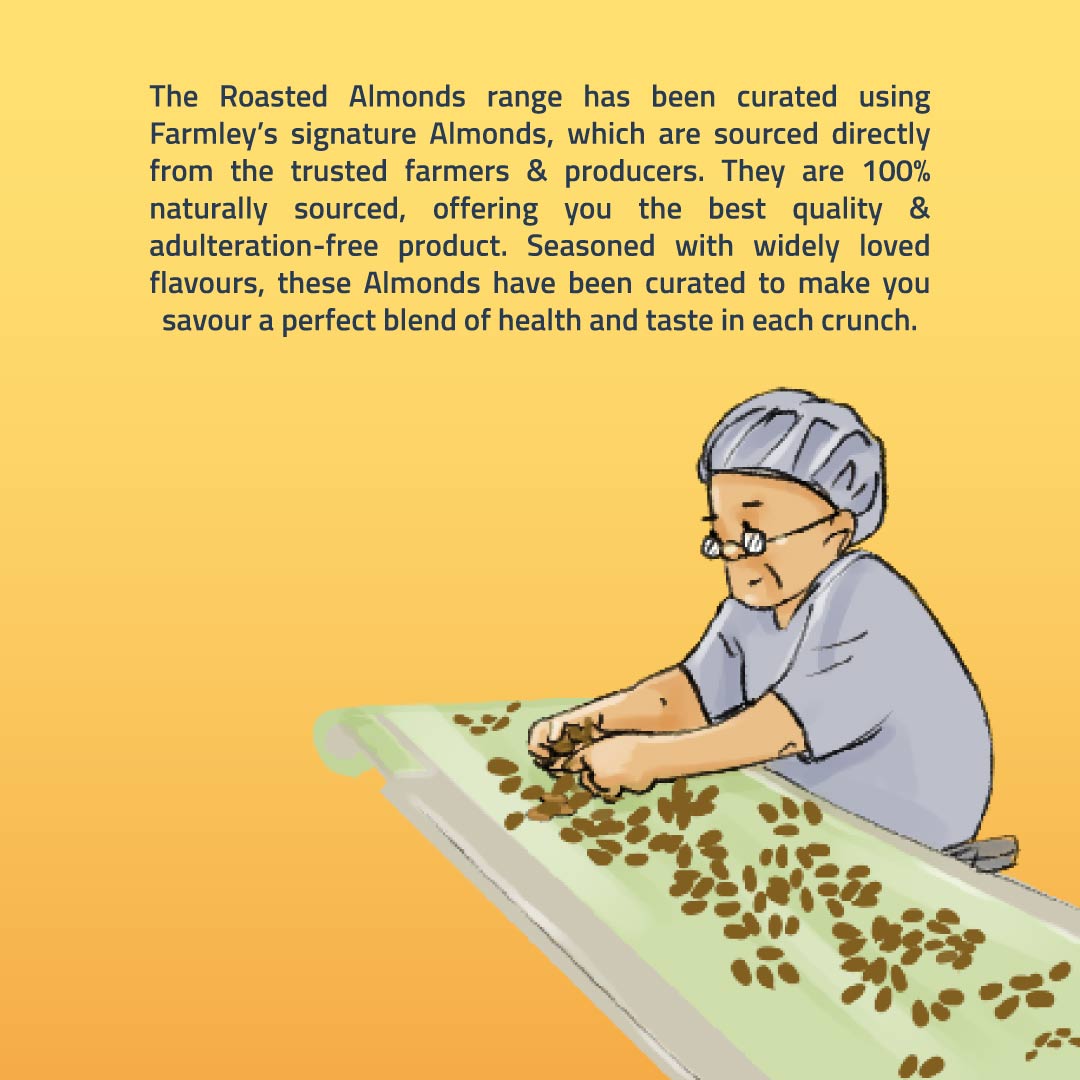 Farmley Roasted & Salted Cashews 200 g & Roasted Almonds 200 g