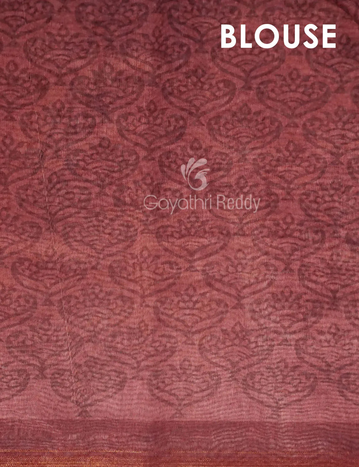Red Onion All Over Printed Semi Chanderi Grab2Buy By Gayathri Reddy Designer Studio 