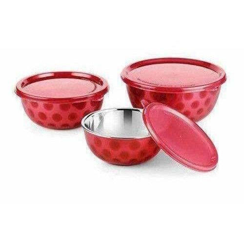Stainless Steel Microwave Bowl - Set of 3 Pieces | Grab2Buy