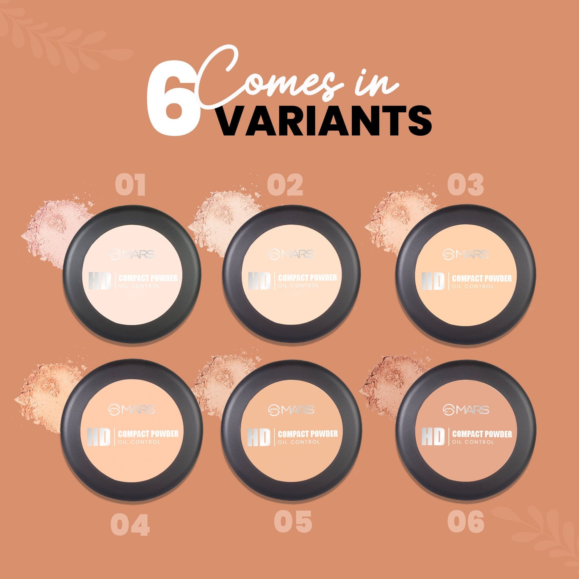 MARS Cosmetics HD Mattifying Compact Powder - 01-Icing 