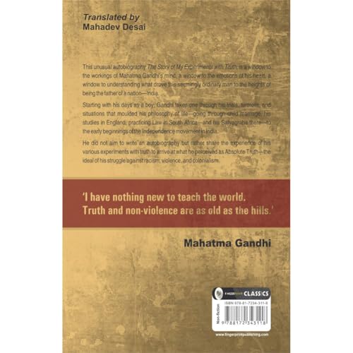 The Story of My Experiments With Truth by Mahatma Gandhi I Books on Non Violence and Truth I Inspirational Biographies I Indian History Freedom Movement I Premium Original Paperback Edition by Mahatma Gandhi  Grab2Buy Generic Grab2Buy