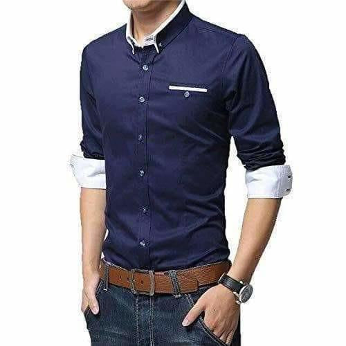 Men's Cotton Casual Shirt for Men Full Sleeves