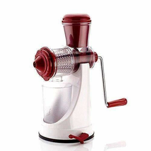 Fruit & Vegetable Manual Juicer with Steel Handle Polypropylene Hand Juicer