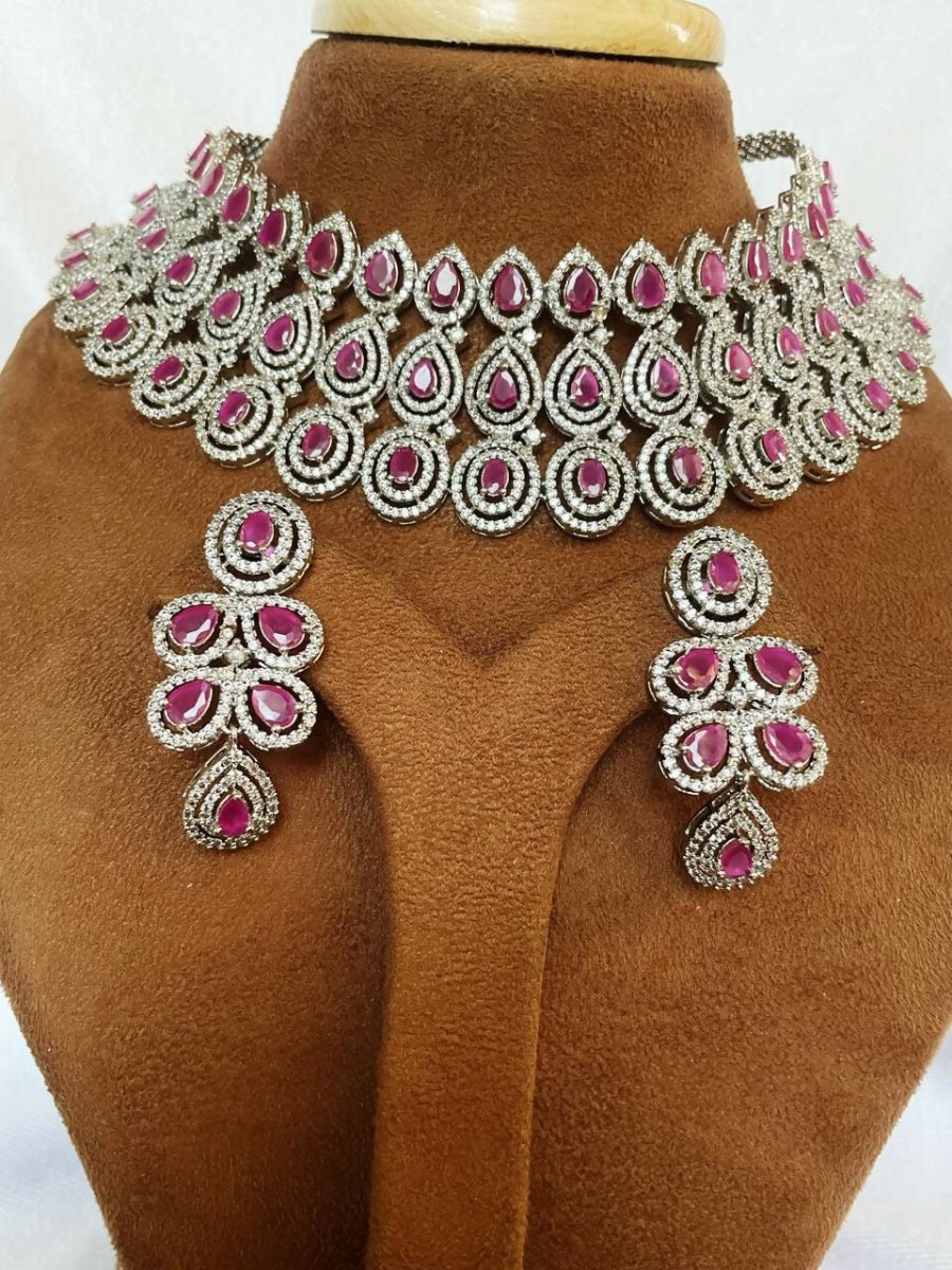 American Diamond Pink Set By House of Ree House of Ree