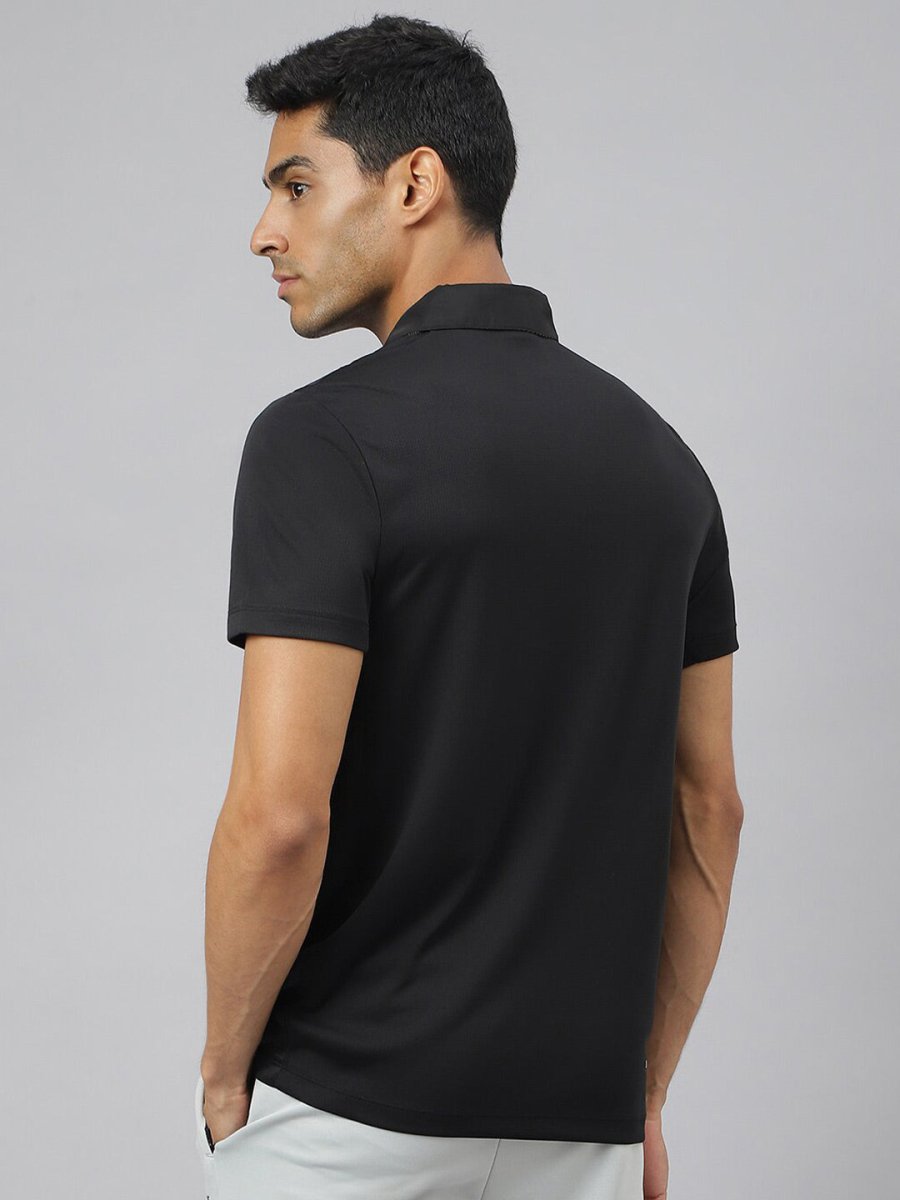 Alcis Men Train-Tech Anti-Static Slim-Fit Training Polo T-Shirt 