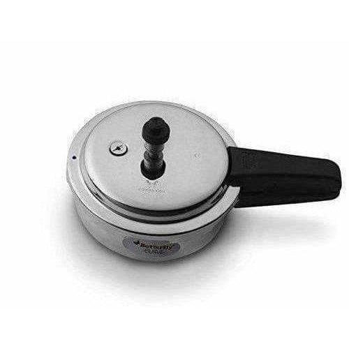 Butterfly Blue Line Curve Stainless Steel Pressure Cooker - 2 Litre - Grab2buy