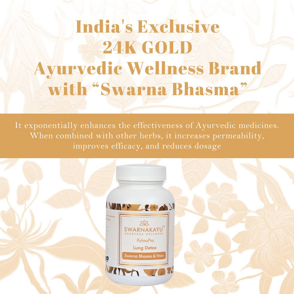 Swarnakayu Pulmo Pro Tablets – Herbal Supplement for General Wellness 