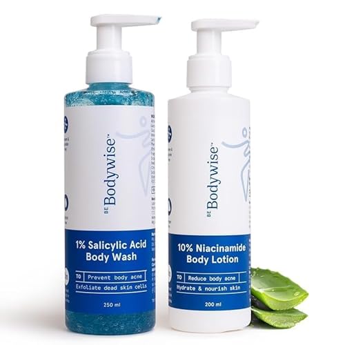 BeBodywise 1% Salicylic Acid Body Wash and 10% Niacinamide Body Lotion  Grab2Buy BeBodywise Grab2Buy