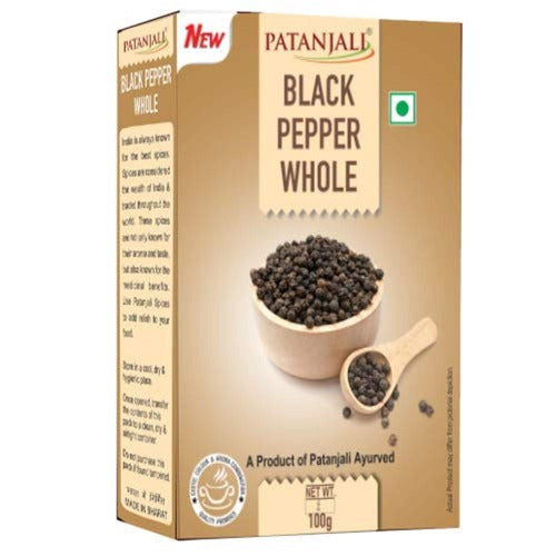Patanjali Black Pepper Whole (100 gm) - Grab2buy