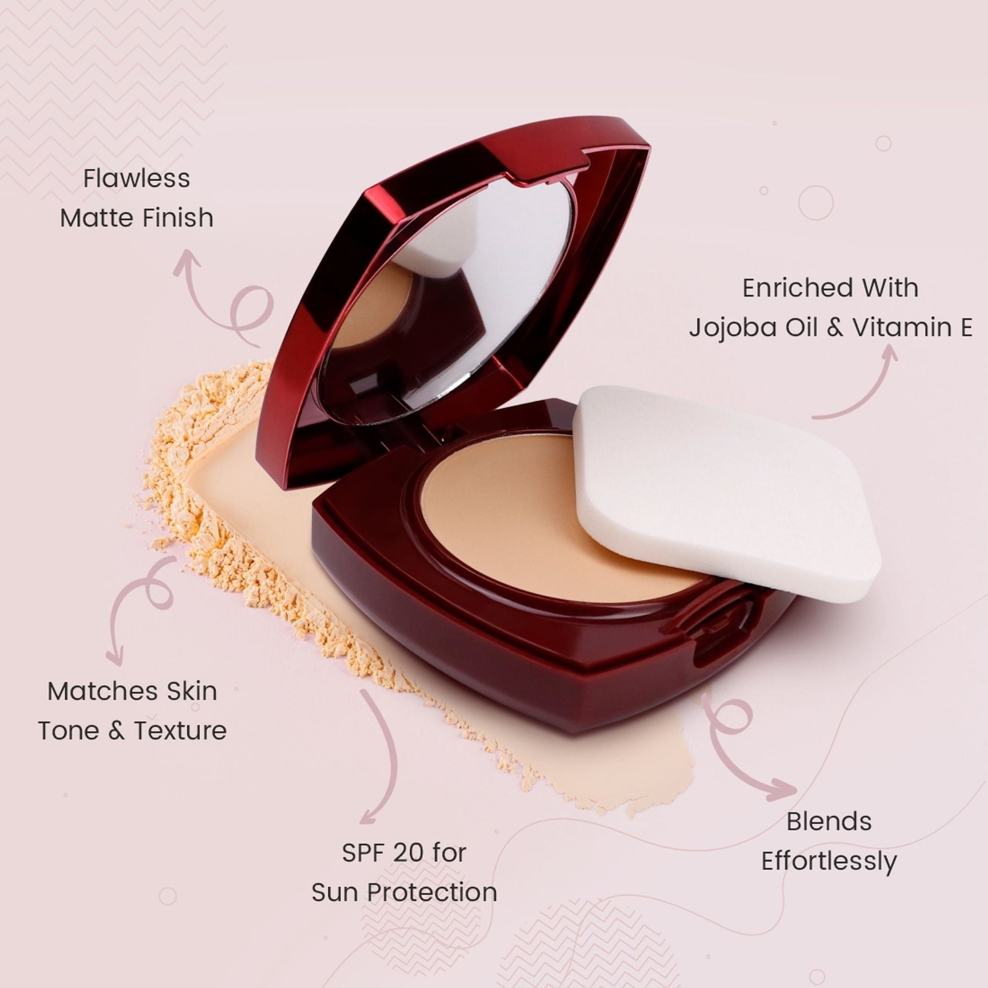 Matt Look True Cover Super Blendable Compact Powder - Golden Sand 