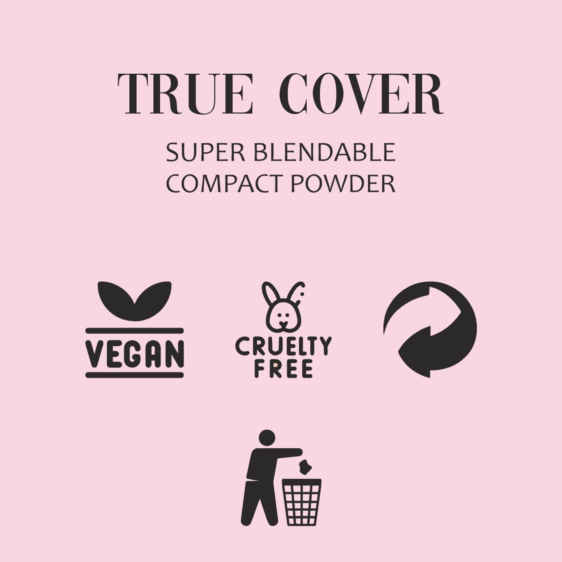 Matt Look True Cover Super Blendable Compact Powder - Golden Sand 