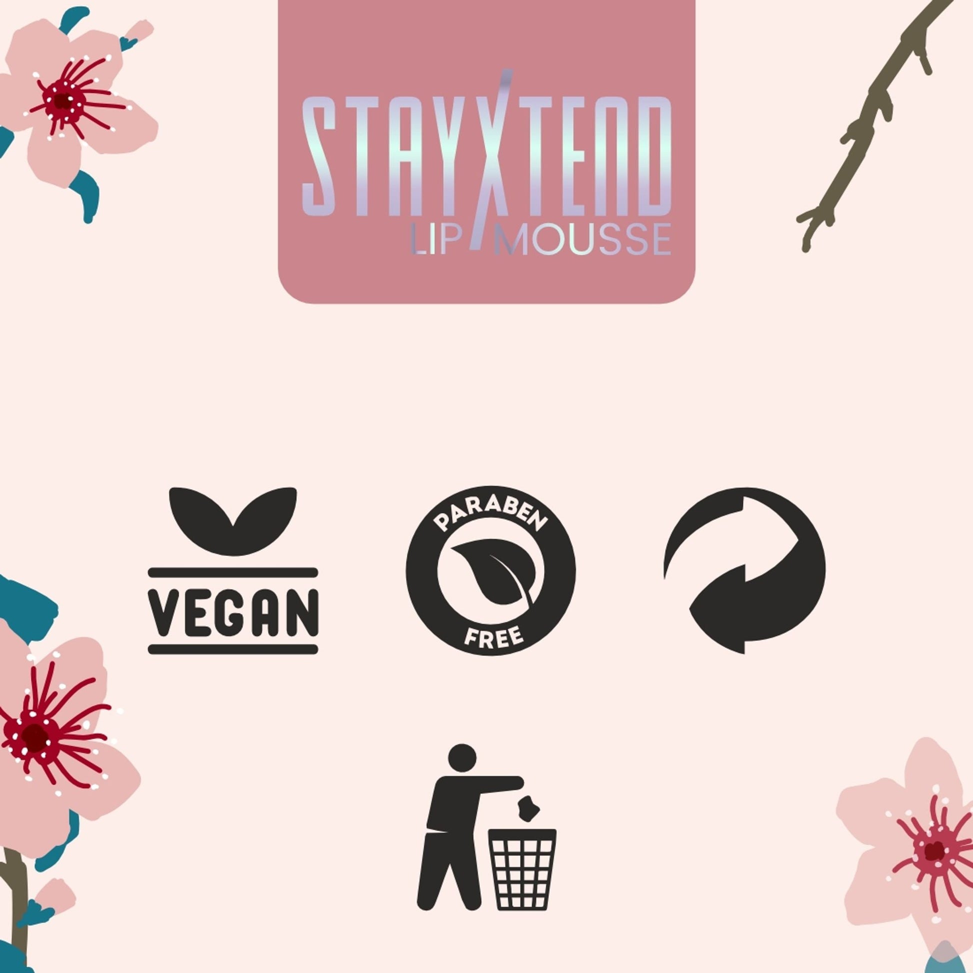 Matt Look Stayxtend Lip Mousse - Red In Bag 