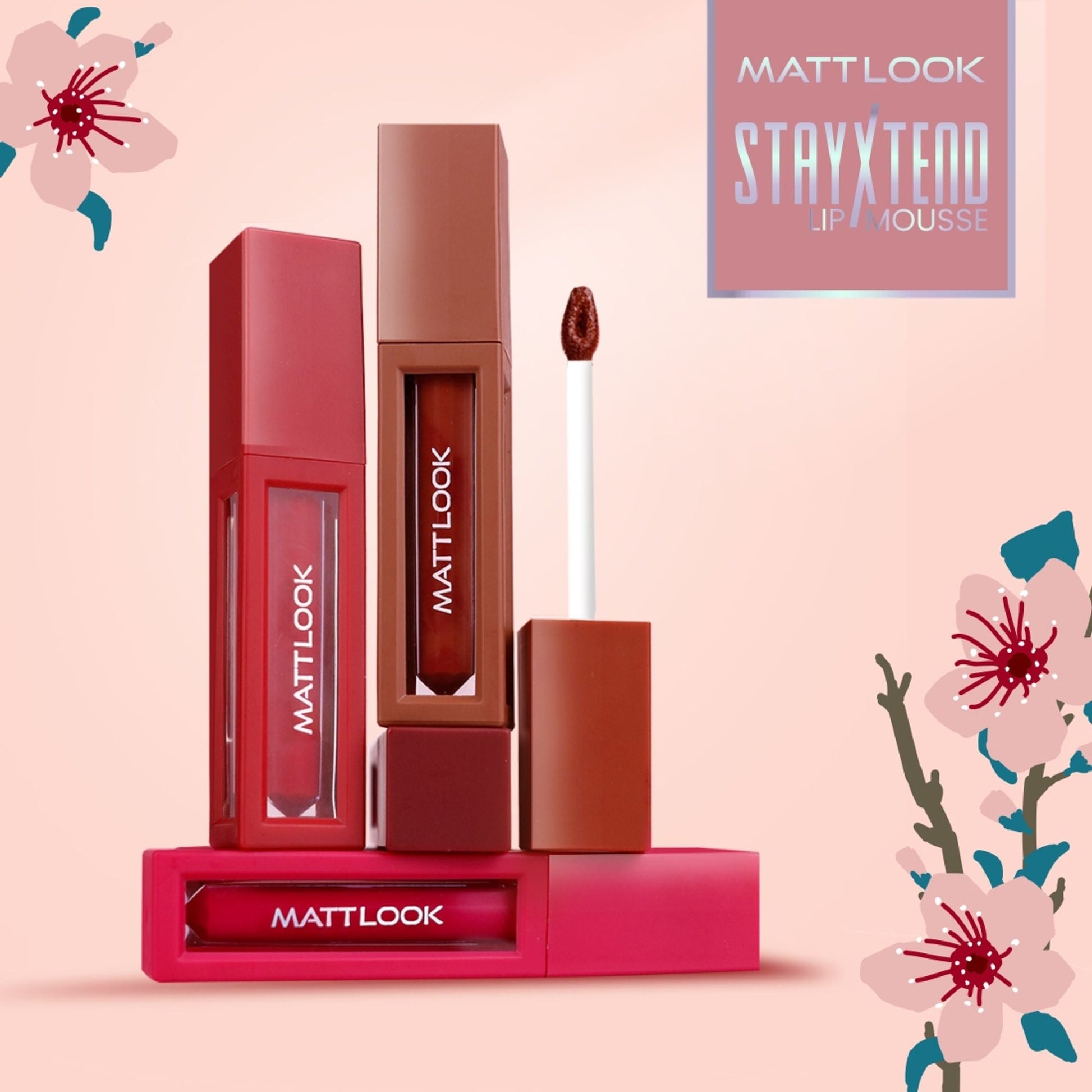 Matt Look Stayxtend Lip Mousse - Deep Magenta 