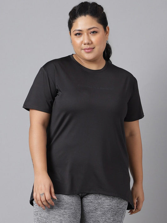 MKH Plus Size Drop-Shoulder Sleeves Dri-FIT Relaxed Fit Training T-shirt 