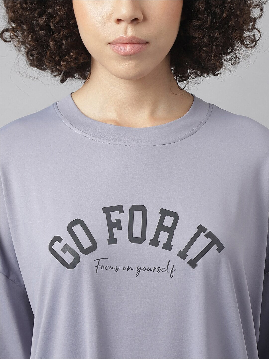 MKH Typography Printed Dri-FIT Sports T-shirt 