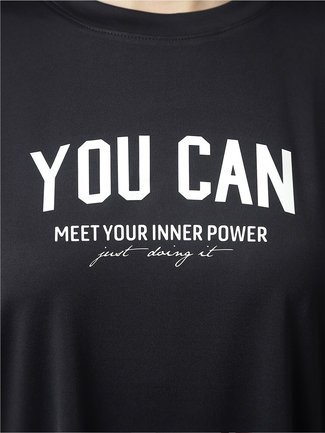 MKH Typography Printed Dri-FIT Sports T-shirt 