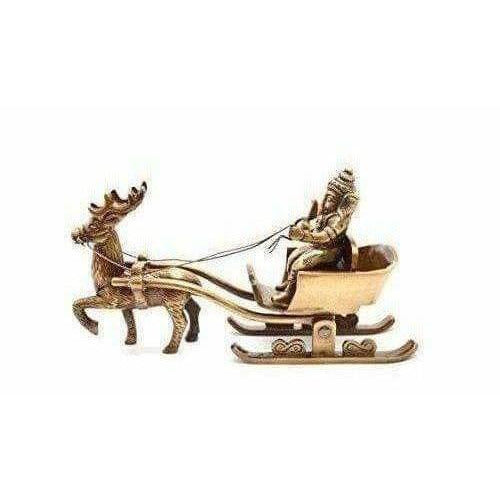 Brass Santa as Ganesha Showpiece - Grab2buy