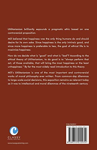 Utilitarianism by Mill, John Stuart  Grab2Buy Generic Grab2Buy