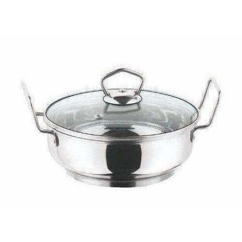 Cookware Induction Friendly Kadai With Lid 2 Litres - Grab2buy