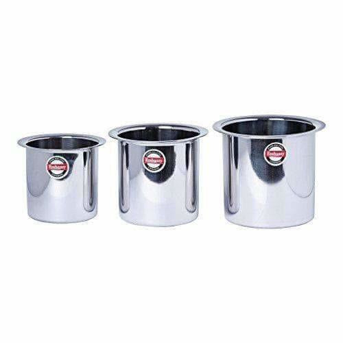Stainless Steel Deep Tope  Kolga Set of 3 