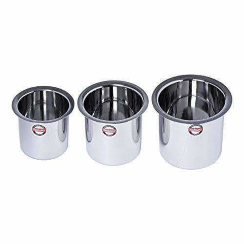 Stainless Steel Deep Tope  Kolga Set of 3 