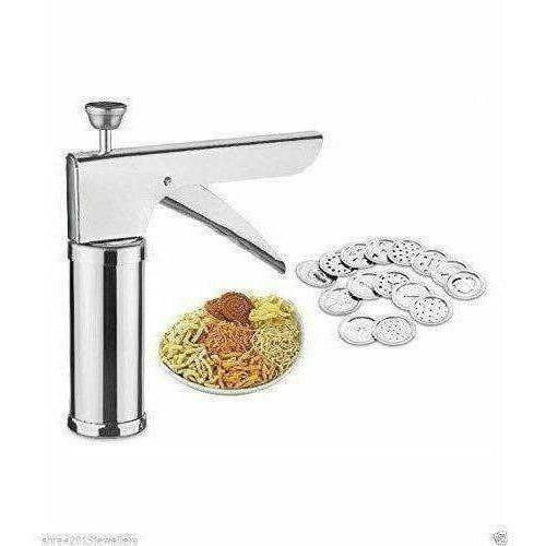 Stainless Steel Kitchen Press Maker with 12 Pieces 