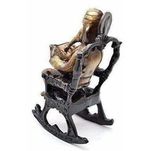 Brass - Ganesha on Rocking Chair - Grab2buy