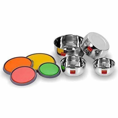 Stainless Steel Food Storage Airtight & Leak Proof -  Set  of 4 Containers - Grab2buy