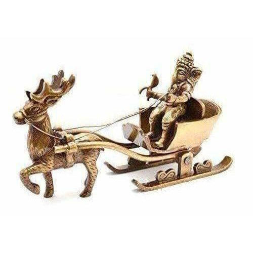 Brass Santa as Ganesha Showpiece - Grab2buy