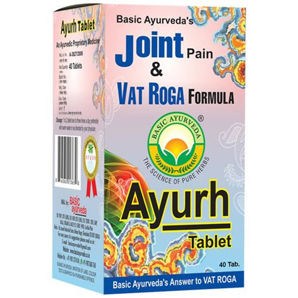 Basic Ayurveda Joint Pain & Vat Roga Formula Ayurh Tablets 