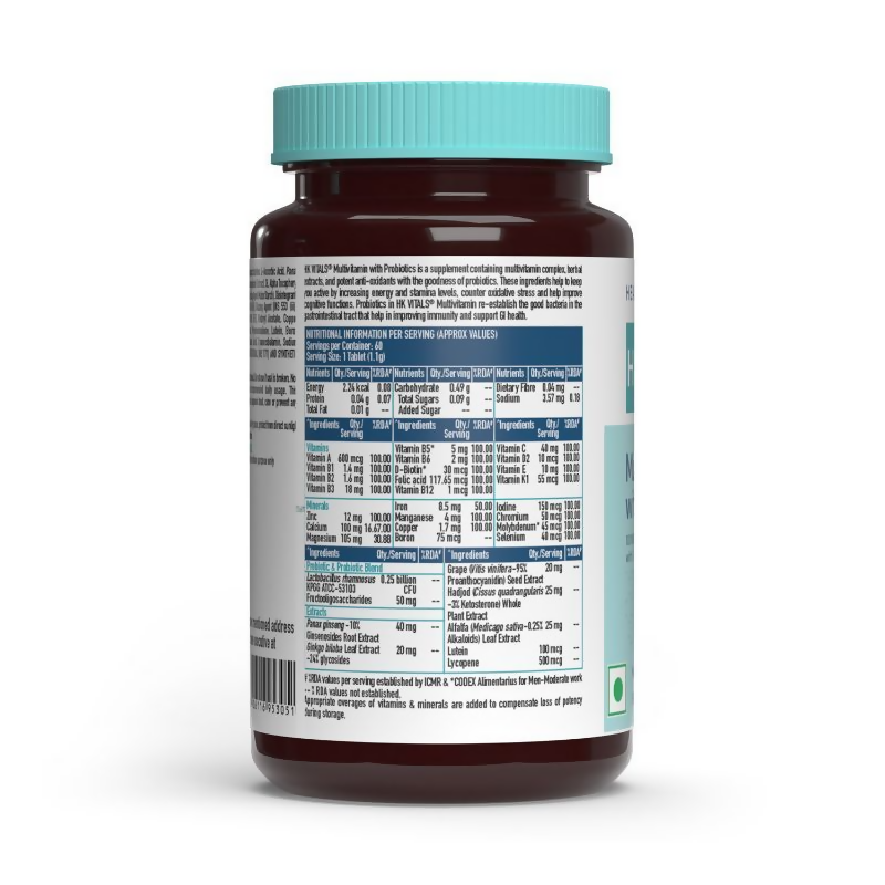 HK Vitals Multivitamin with Probiotics Tablets 