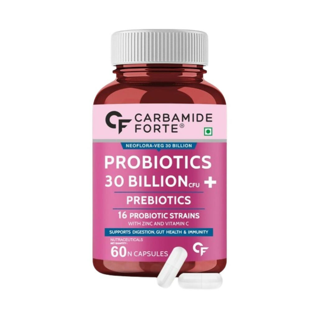 Carbamide Forte Probiotics Supplement 30 Billion Veg Capsules - Grab2buy