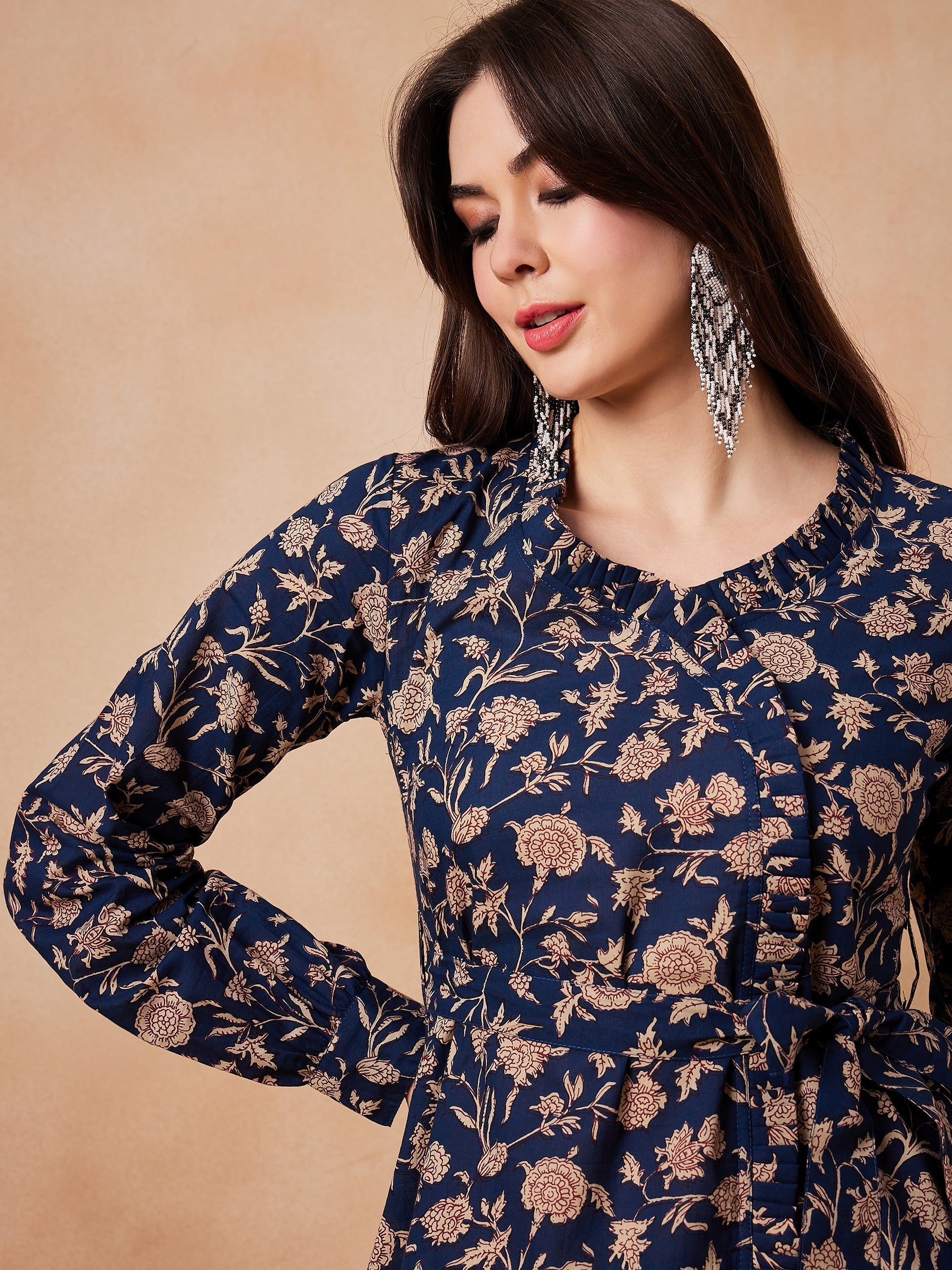 InWeave Navy Beige Co Ord Set 