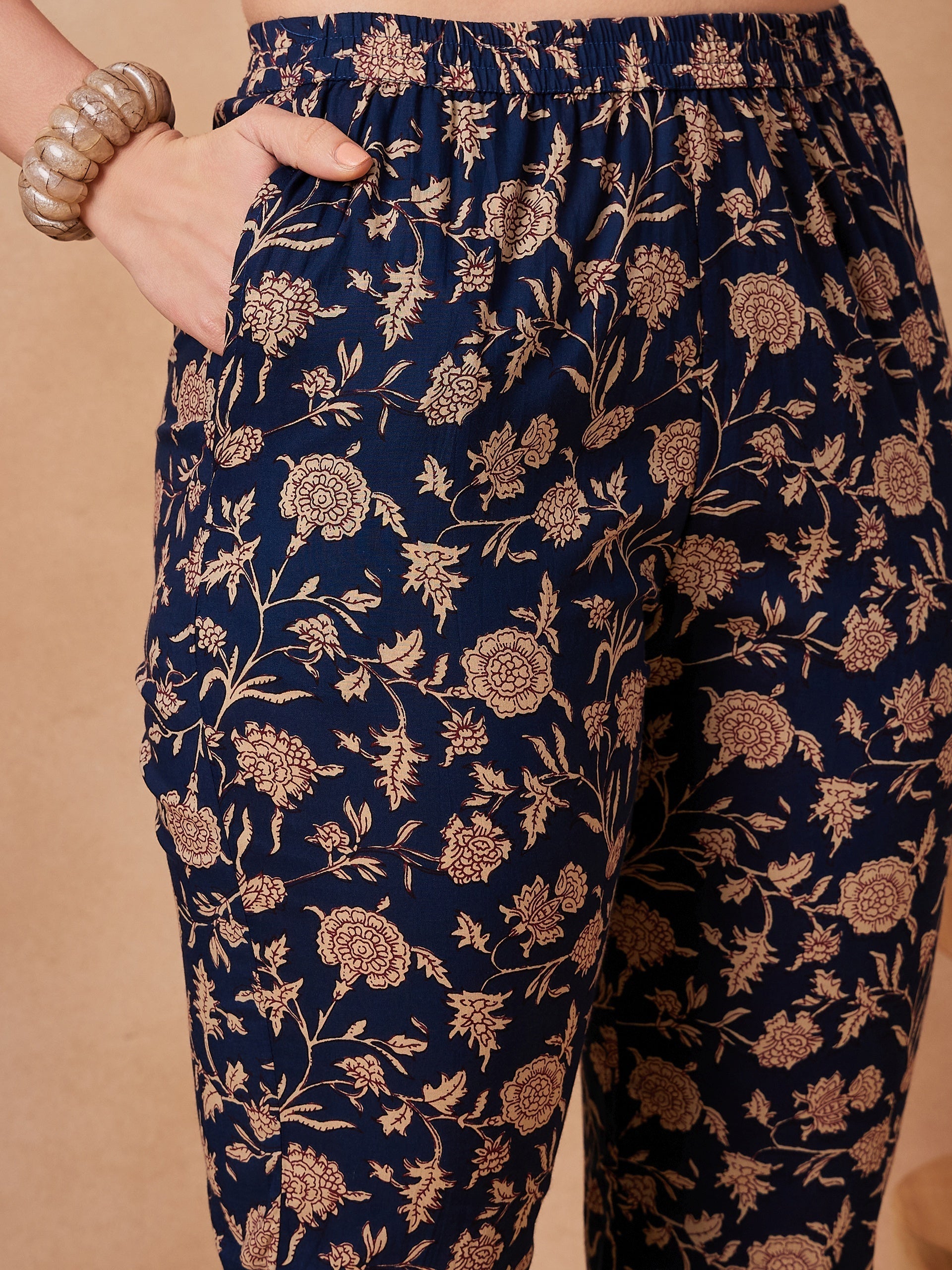 InWeave Navy Beige Co Ord Set 