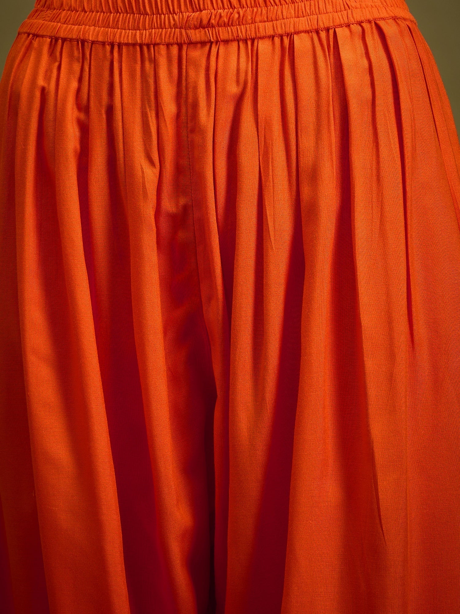 InWeave Orange Angrakha Dhoti Co Ord Set 